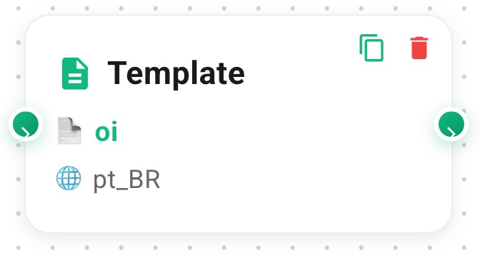 FlowBuilder - bloco Enviar Mensagem Template